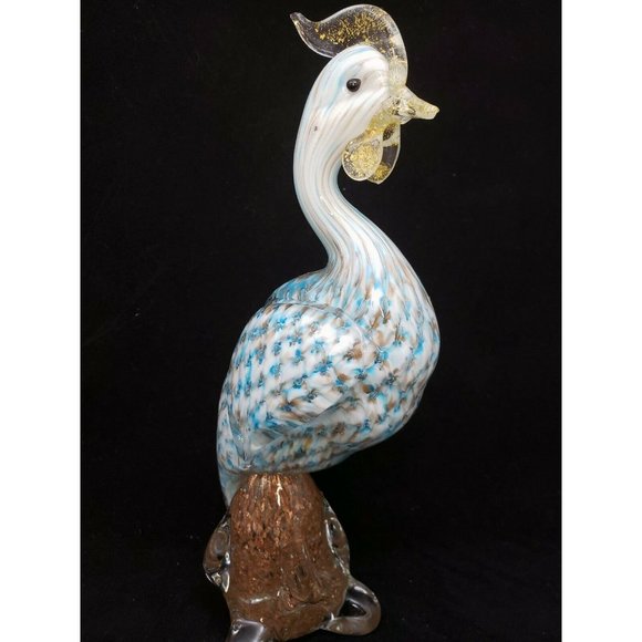 Set of 2 Handblown Murano Pea Hens Birds - Picture 6 of 11